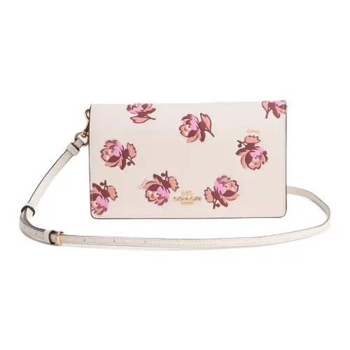 COACH Hayden Утонченный Телячья кожа Сумка через плечо Маленькая Женская Мел