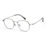 Серебристо-зеленая оправа [Ультра-легкая титановая оправа, весом всего 10 г]