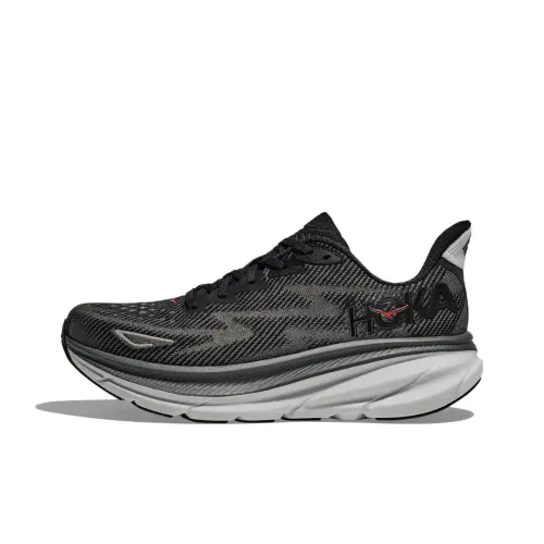 HOKA ONE ONE Clifton 9 Беговые кроссовки Низкий топ Черный Серый Цвет Мужской