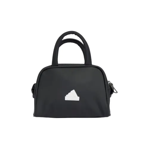 Adidas Полиуретан Bowling Bag Сумка через плечо Сумка маленькая Женская Черная
