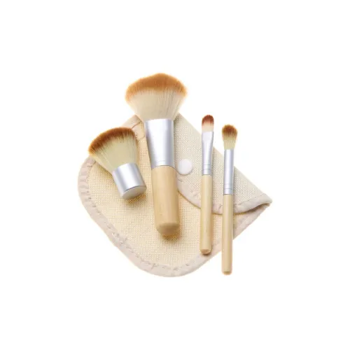 XIBI Деревянная ручка Волокно Щетка Набор Для Loose Пудра и Кисти для макияжа Eye Shadow Настройка Смешанный 4 шт