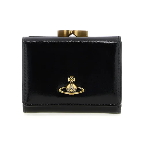 Vivienne Westwood кожаный кошелек женский черный