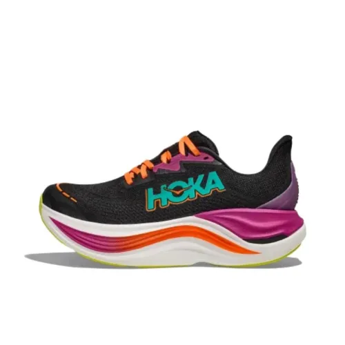 HOKA ONE ONE SKYWARD X Беговые кроссовки Низкий топ Черный/Оранжевый/Зеленый Женские
