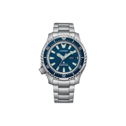 CITIZEN PROMASTER Series Автоматический Механический Механизм Нержавеющая Сталь Ремешок Часы 42 мм Мужские Часы Синий Циферблат