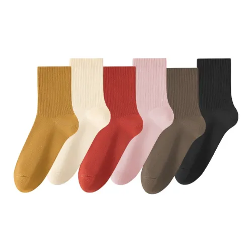 Lanza Носки Crew Женские 6 пар смешанные цвета