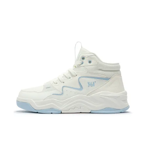 361° Slip-Resistant Shock Absorbers MID Top Скейтборд Кроссовки Мужские Белый Синий