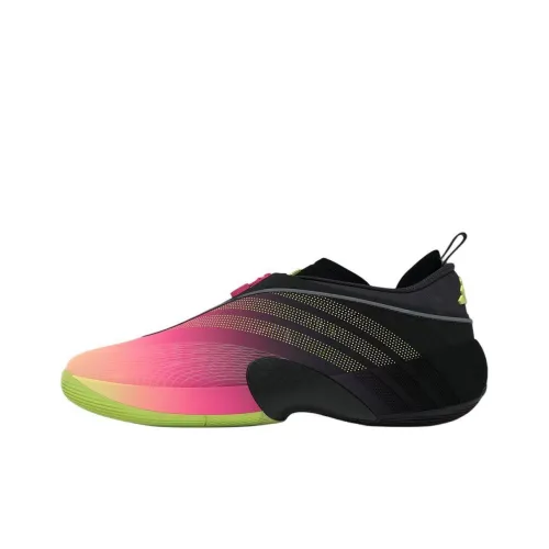Adidas DON Issue 7 Баскетбольные кроссовки Low Топ Черный Розовый Унисекс