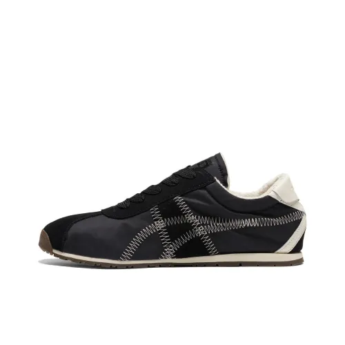 Onitsuka Tiger CORSAIR A55 Slip Устойчивый к истиранию Низкий Топ Casual Унисекс Черный