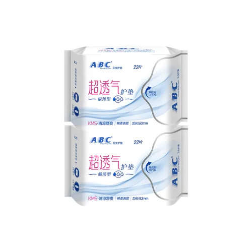 ABC Легкий и Бесшовный Soft Cotton Protector Санитарные Пads 22 шт*2 сумки