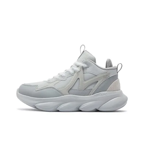 361° Амортизация Устойчивый к истиранию Теплоизоляционный MID Топ Повседневные Беговые кроссовки Женские Фотонно-серый