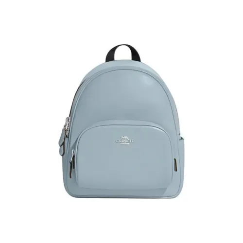 COACH Stone Кожа Рюкзак Маленький Женский Светло-Синий
