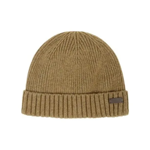BARBOUR Полиэстер Шерсть Полиамид Шапки-бини Мужской Коричневый