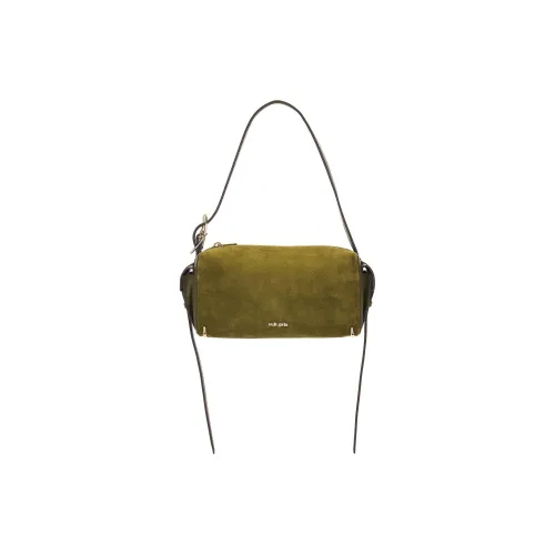CULT GAIA Замшевая сумка через плечо женская оливково-коричневая