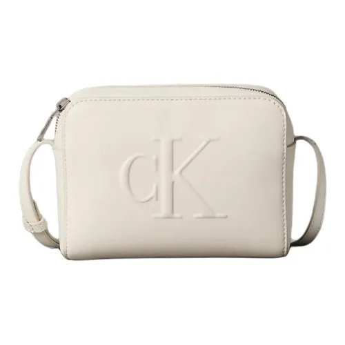 CALVIN KLEIN Полиуретан Сумка через плечо Женская Белая Березовая древесина