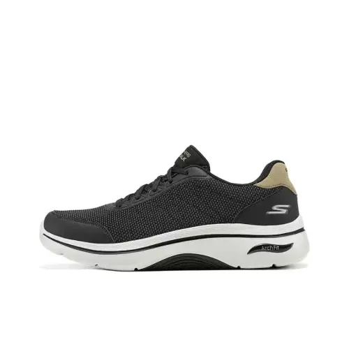 Skechers GO walk Arch Fit 2,0 Устойчивый к истиранию Низкий Топ Повседневная обувь Мужская Черная