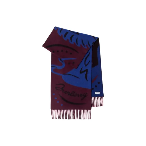 Burberry Кашемир Вязаные Шарфы Унисекс Клюква Цвет