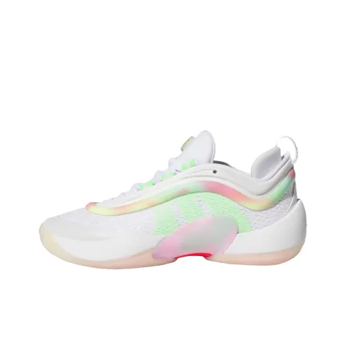 Adidas D.O.N. Issue 6 Баскетбольные кроссовки Low Топ Облачный белый/Солнце Зеленый/Розовый Унисекс