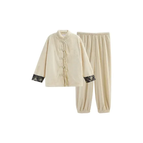 Same Language Пижамный комплект женский абрикосово-желтый