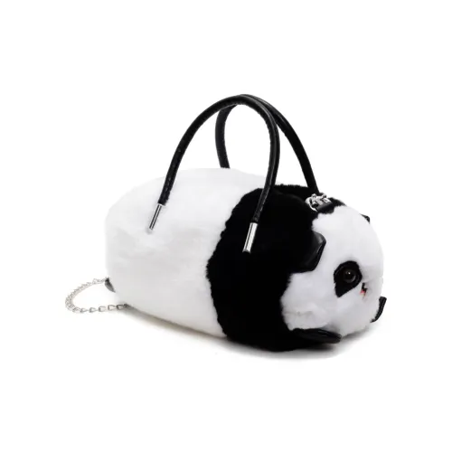 morellybear Плюшевый через плечо одно плечо сумка женский черный белый экрю коричневый