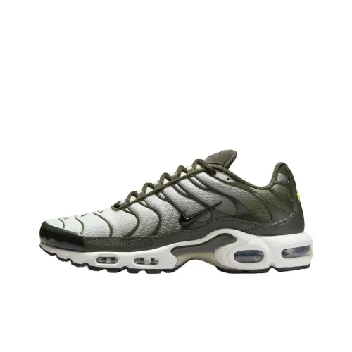 Nike Air Max Plus Дышащий Низкий Топ Повседневный Городской Коммутирующий Беговые кроссовки Унисекс Белый Зеленый