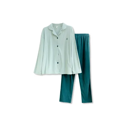 WANANNI Пижамный комплект женский зеленый