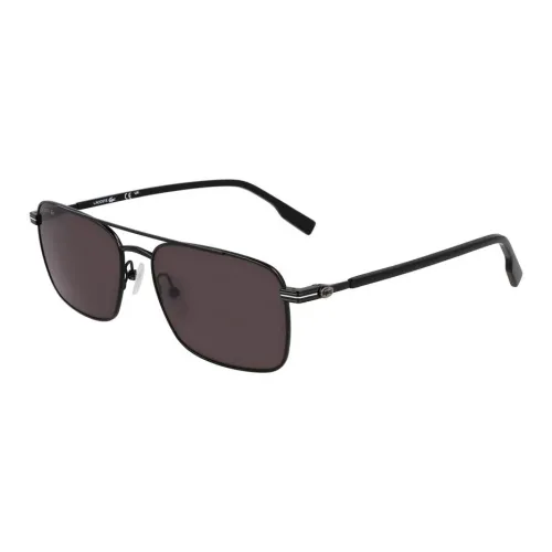 LACOSTE Металл Aviator Солнцезащитные очки Мужские Черные