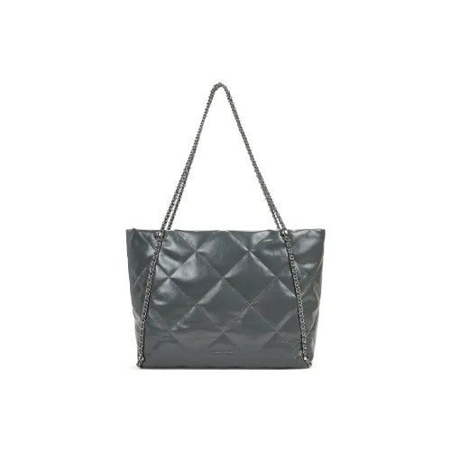 CHARLES KEITH ПУ (полиуретан) Сумка через плечо Экстра-большая Женская Черный Серый Кремовый Молочный Белый