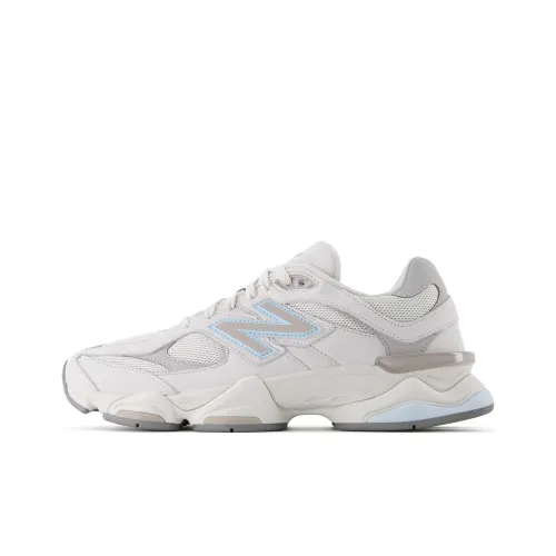 New Balance NB 9060 Устойчивый к истиранию Низкий Топ Casual Унисекс Серый Белый