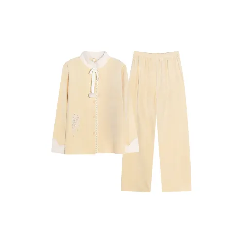 WANANNI Пижамный комплект женский желтый