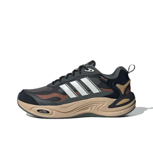 Adidas CLIMAWARM Противоскользящие устойчивые к истиранию низкие беговые кроссовки унисекс темно-зеленый