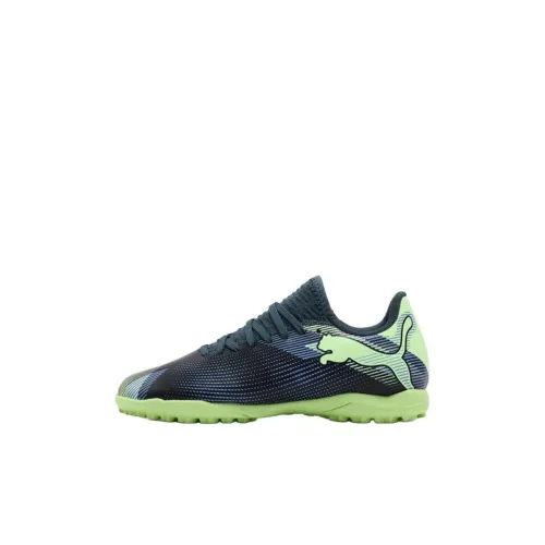 PUMA FUTURE 7 PLAY Детские футбольные бутсы Низкий топ Черный Фиолетовый Зеленый Kids
