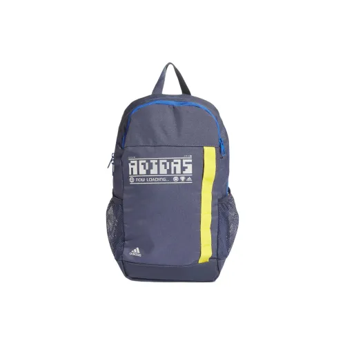 Adidas Переработанный полиэстер рюкзак детский темно-синий и желтый