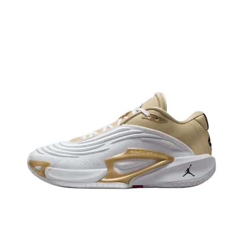 Джордан Luka 3 Slip Resistant Abrasion Resistant Low Топ Баскетбольные кроссовки Унисекс Белый Золото