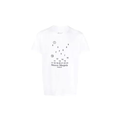 Maison Margiela Белая Мужская T-Рубашка