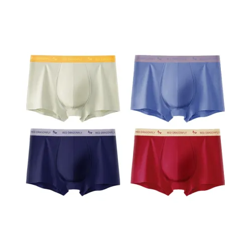 RED DRAGONFLY Хлопок Трусы Мужские 4 Пачки