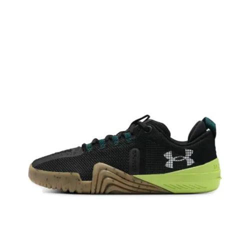 Under Armour Reign 6 UA Slip-resistant Abrasion-resistant Low-top Training Shoes Men's Black Подпись Утеря устойчивость устойчивость к истиранию низкий топ тренировочные кроссовки мужской черный
