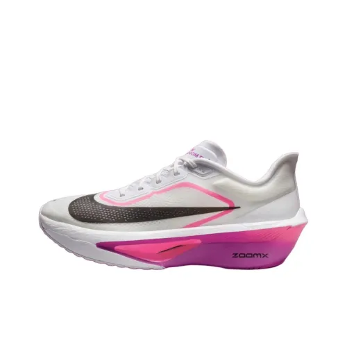 Nike Zoom Fly 6 Устойчивый к истиранию Низкий Топ Тренировочная Обувь для Бега на длинные дистанции Мужская Белый Фиолетовый