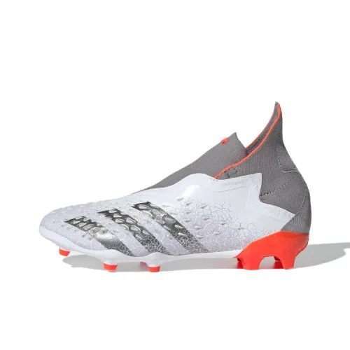 Adidas Predator Freak+ Slip-resistant Abrasion-resistant MID Топ Детские футбольные бутсы Серый Подростки