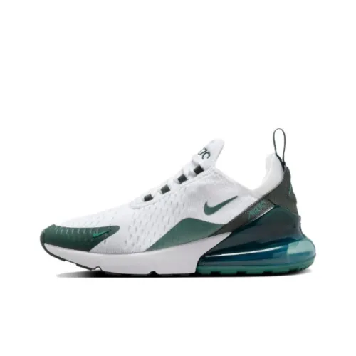 Nike Air Max 270 Low Топ Беговые кроссовки Женские Белый Зеленый