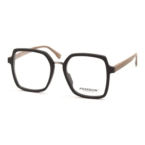 POSESION Пластина And Металл Квадрат Оправы для очков Унисекс