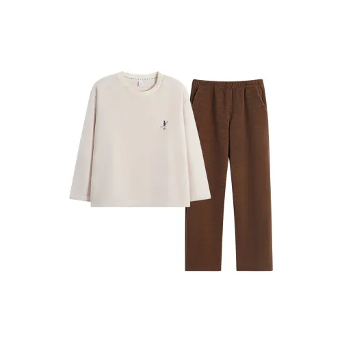 Sha Qian Пижамный комплект женский молочно-белый