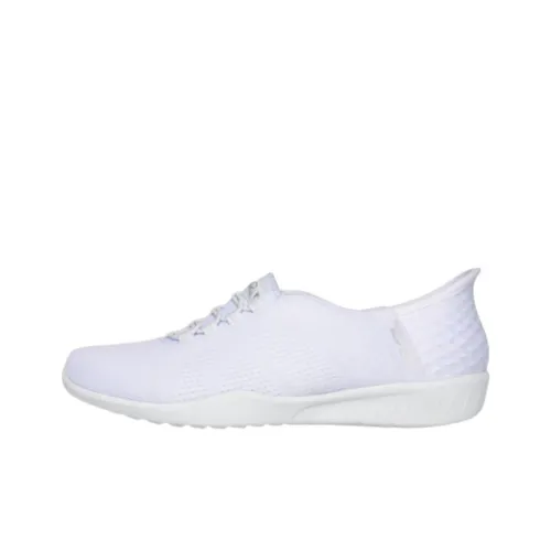 Skechers Newbury St Низкий Топ Повседневная Обувь Женская Белая