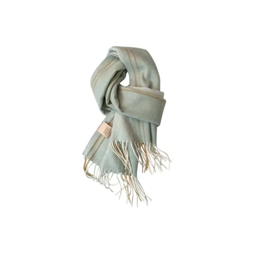 MITHAOL KUSC 100% Australian Wool Knitted Scarves Women's Green MITHAOL KUSC 100% Австралийская шерсть вязаные шарфы женские зеленый