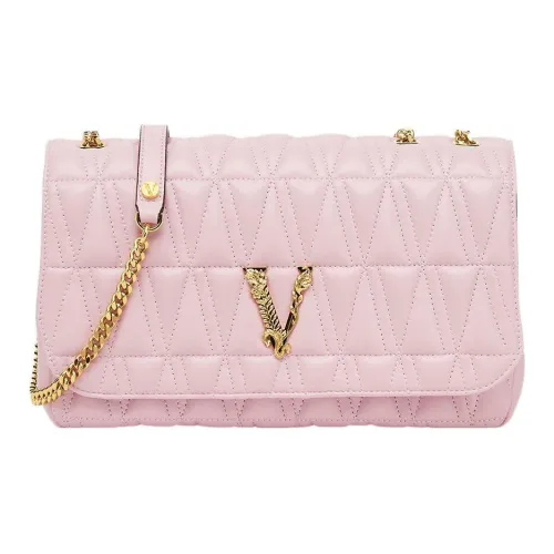 VERSACE Virtus Кожа Сумка Сумка через плечо Женская Розовая