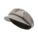 Мягкий козырек кепка-газетчик - бежевый