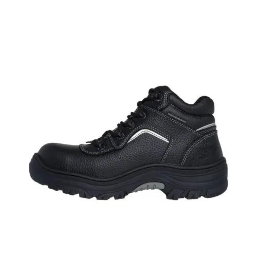 SKECHERS WORK Низкий топ Повседневная обувь Мужская Черная