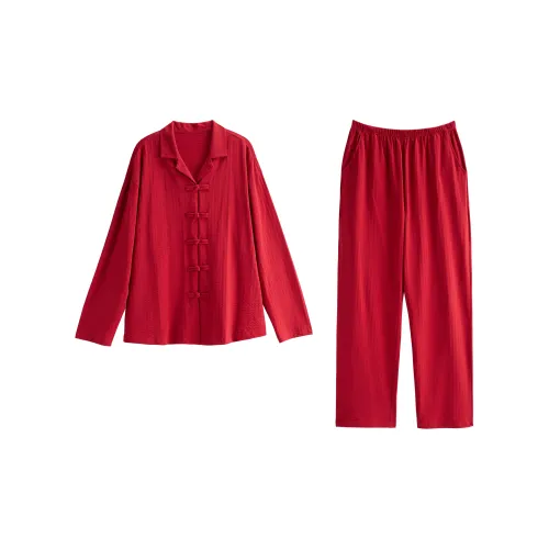 XUANZHITING Пижамный комплект мужской красный