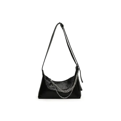 RKM ПУ (полиуретан) Сумка через плечо Маленькая Женская Черный Кофейный Коричневый