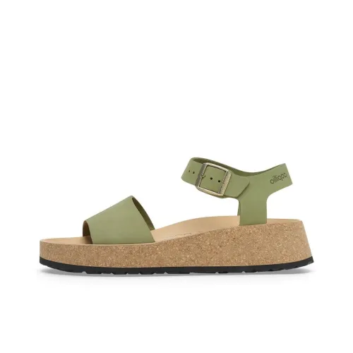 Birkenstock Glenda One Ремешок Сандалии Женские Чай Зеленый Узкий Версия