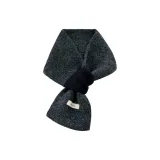 12% шерсть, маленький платок - черный